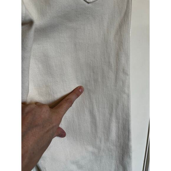 Mother The Tomcat Ankle Jeans Cream Puff Off White Size 29 - Picture 7 of 11